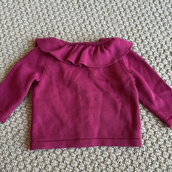 Janie and Jack baby girl cardigan sweater 0-3 month - Picture 2 of 2